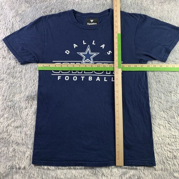 Dallas Cowboys Shirt Mens Small Navy Blue Short Sleeve Fanatics NFL Football Tee - Picture 4 of 8